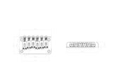 KD By AxLabs Hardtail Bridge - 5-Screw, String-Through-Top Or Bottom - AxLabs